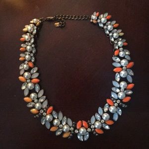 Zara bobble costume necklace orange and blue